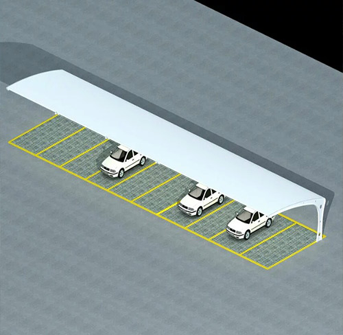 膜結(jié)構(gòu)汽車停車棚