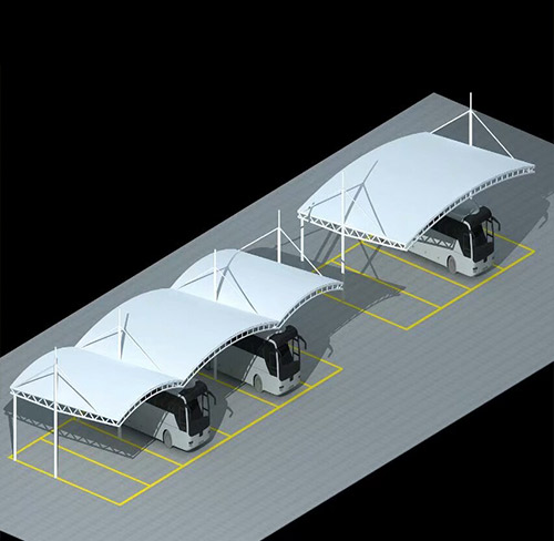 膜結(jié)構(gòu)汽車停車棚